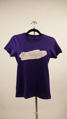 Far Too Cute! T-shirt Purple